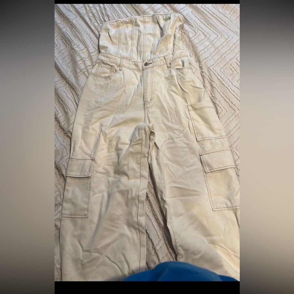 Target Women's Cream Jumpsuit